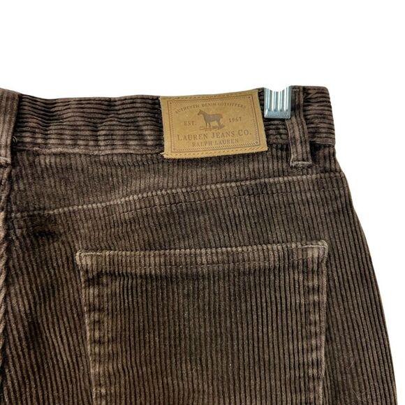 Vintage 8p RALPH LAUREN Women's Sable Brown Classic Corduroy Pants 8p - Picture 7 of 16